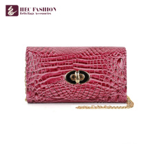 HEC China Factory Luxury Style PVC Leather Pocket Lady Wallet Money Bag